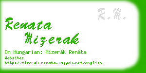 renata mizerak business card