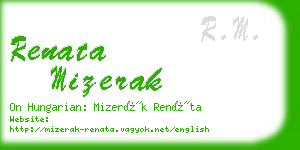 renata mizerak business card